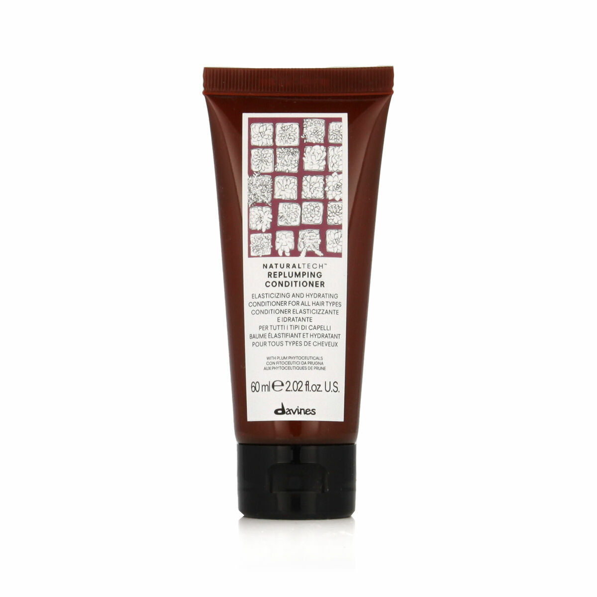 Detangling Conditioner Davines Replumping 60 ml for Women conditioner bottle