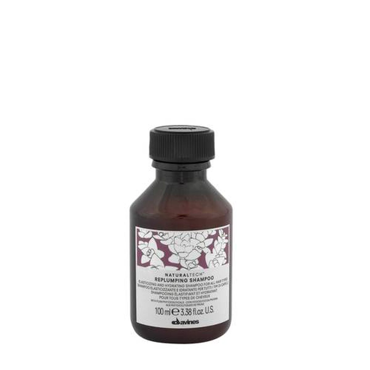 Moisturizing Shampoo Davines Replumping 100 ml shampoo bottle