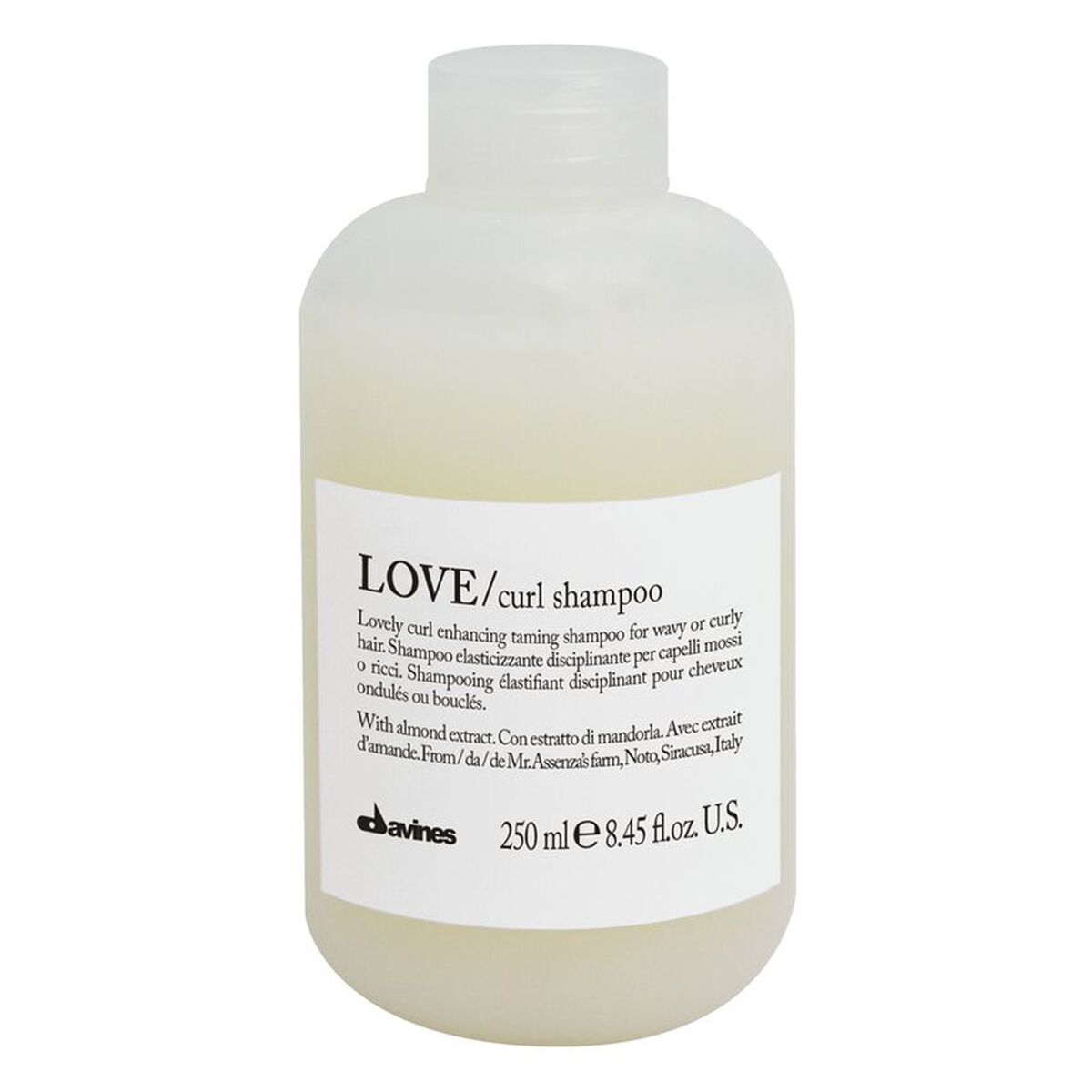Shampoo Davines shampoo bottle