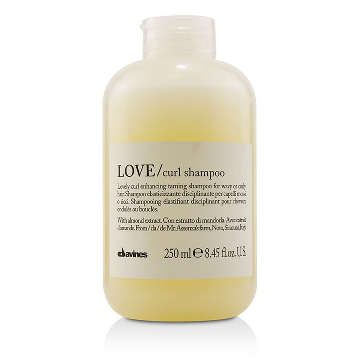 Shampoo Davines shampoo bottle