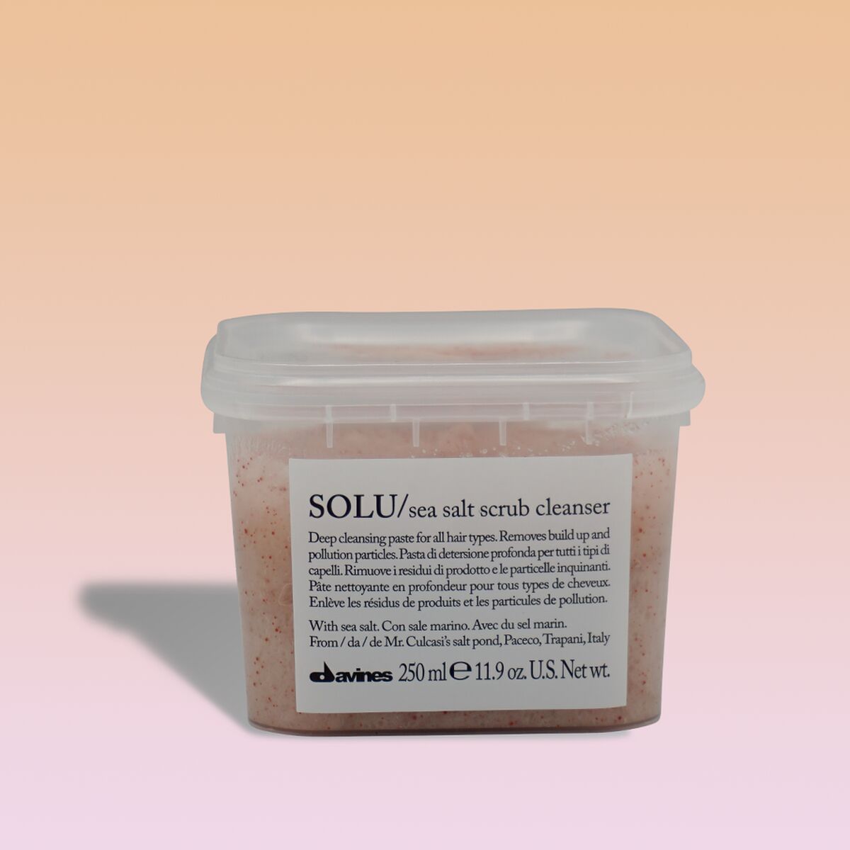 Hair Exfoliator Davines R Solu Salt Scrub 250 ml for Men product packaging