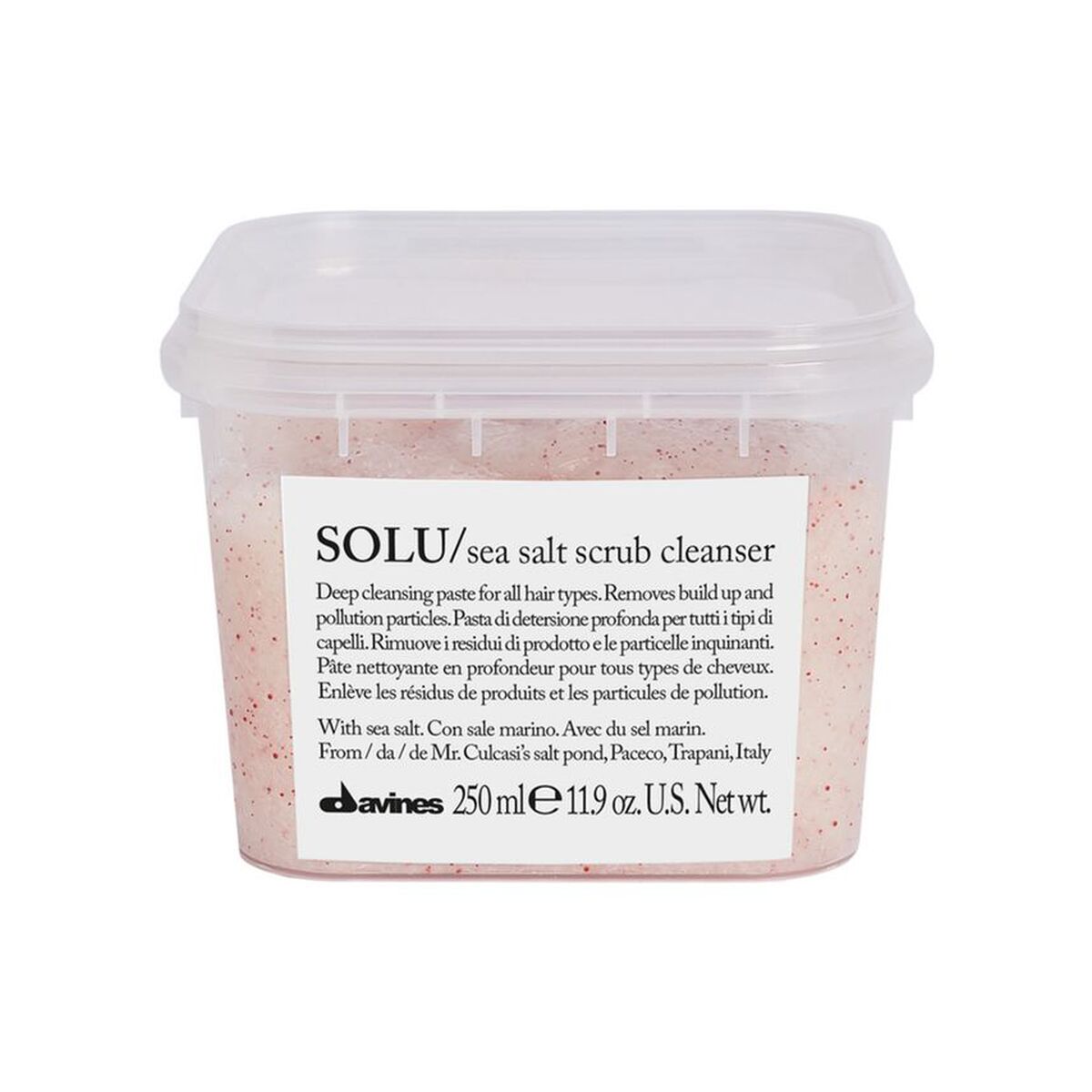 Hair Exfoliator Davines R Solu Salt Scrub 250 ml for Men product packaging