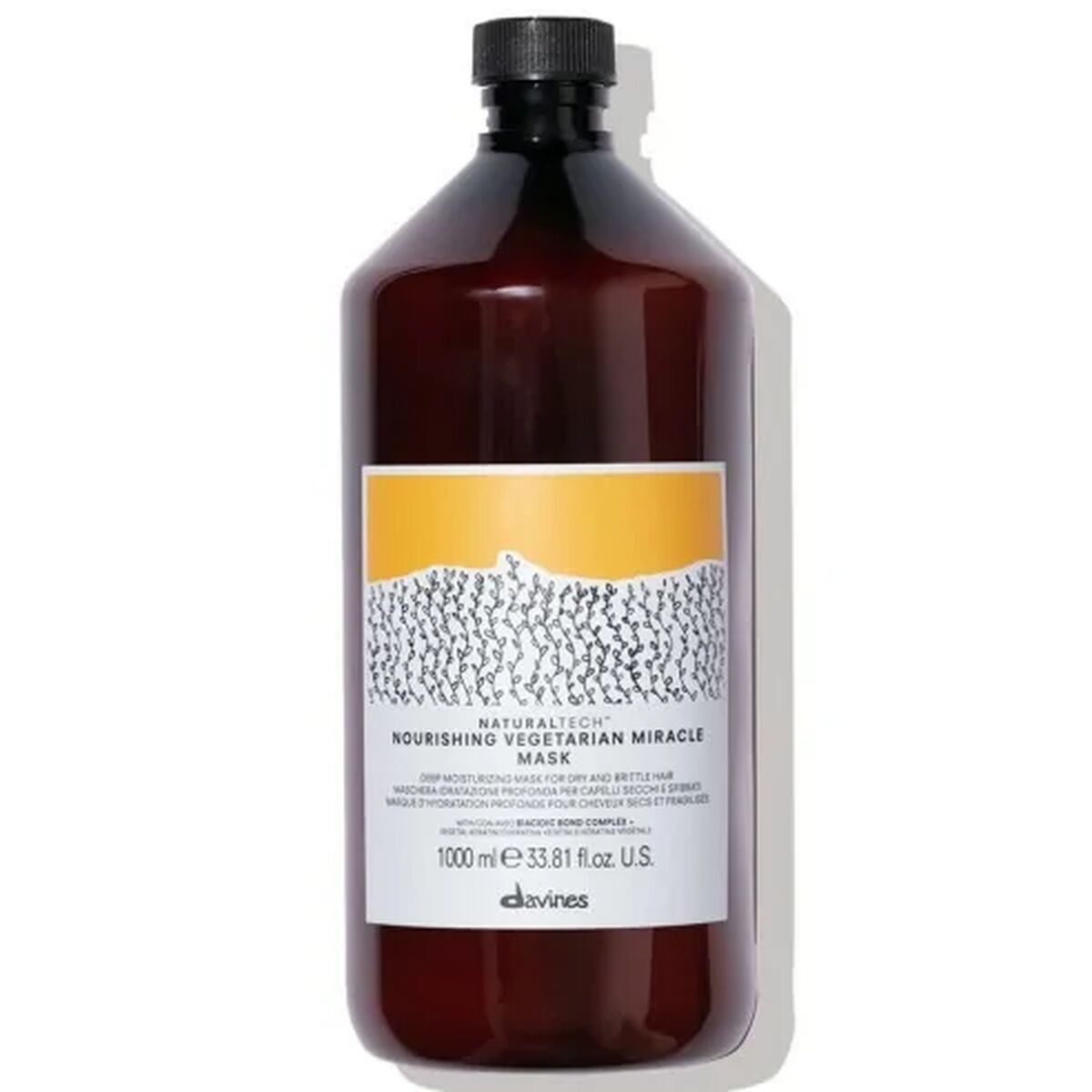 Nourishing Hair Mask Davines NaturalTech Vegetarian Miracle 1 L hair mask packaging