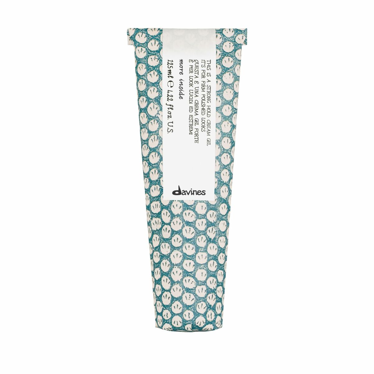 Styling Gel Davines 125 ml skincare packaging