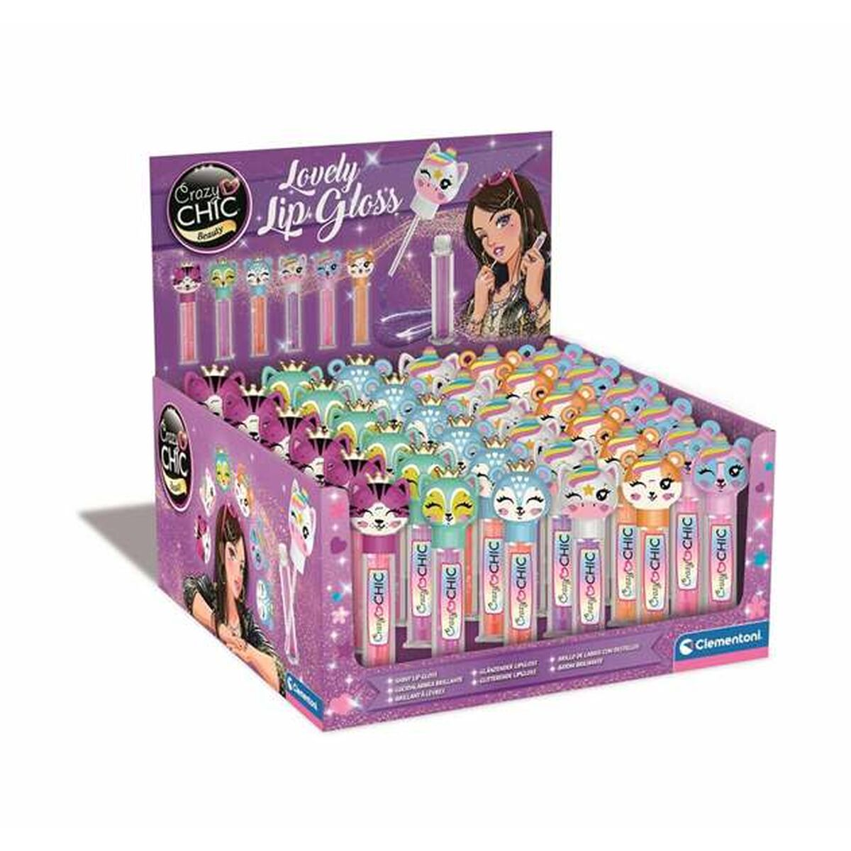 Lip-gloss Clementoni product packaging