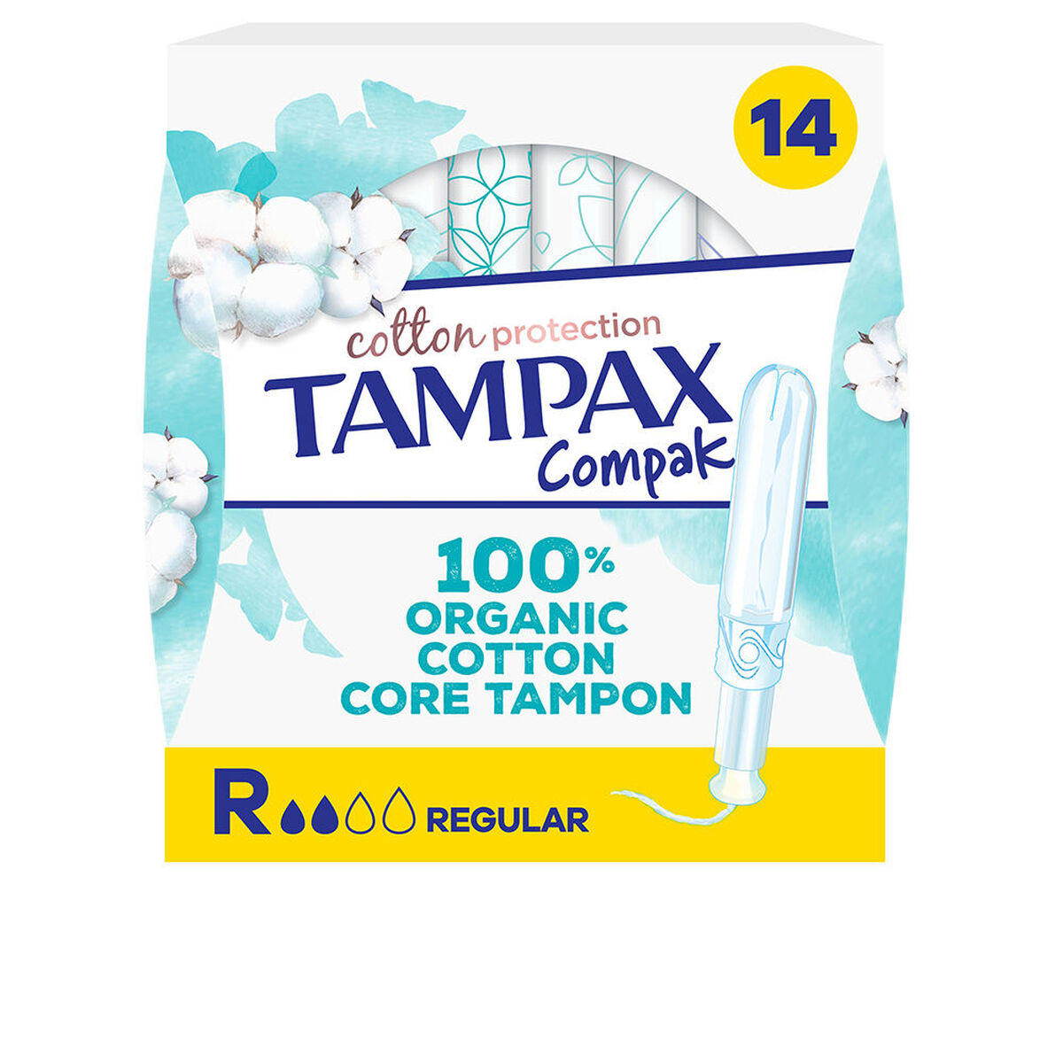 Tampax ALGODÓN (14 Units) product packaging