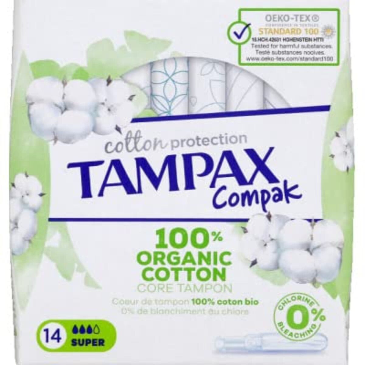 Tampax ALGODÓN (14 Units) product packaging