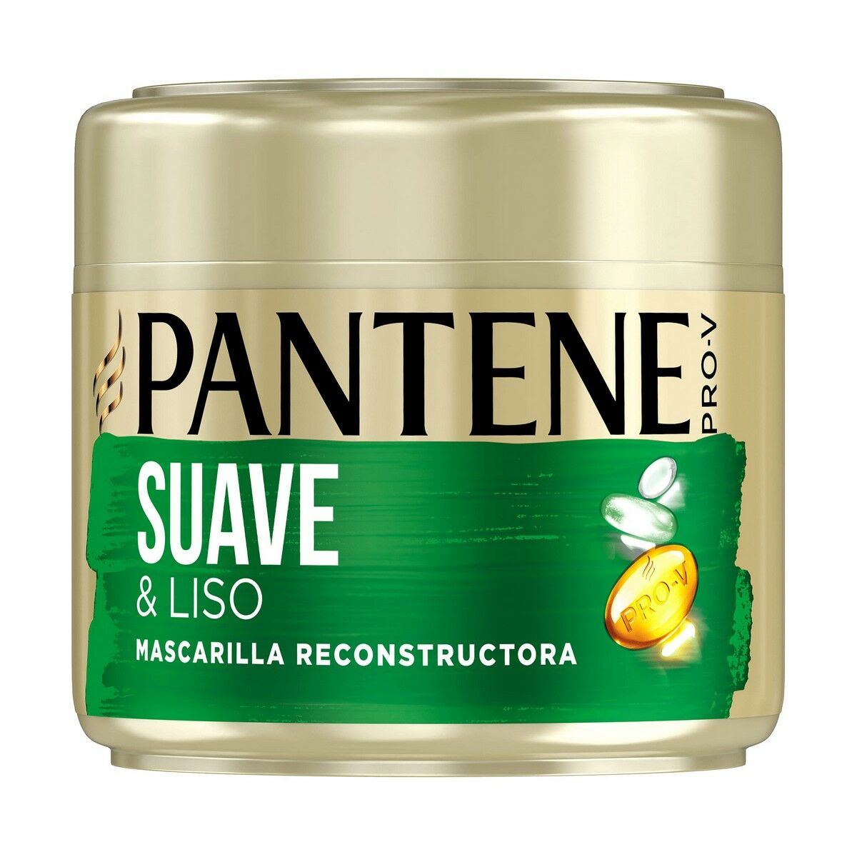 Restorative Hair Mask Pantene Suave Y Liso 300 ml hair mask packaging
