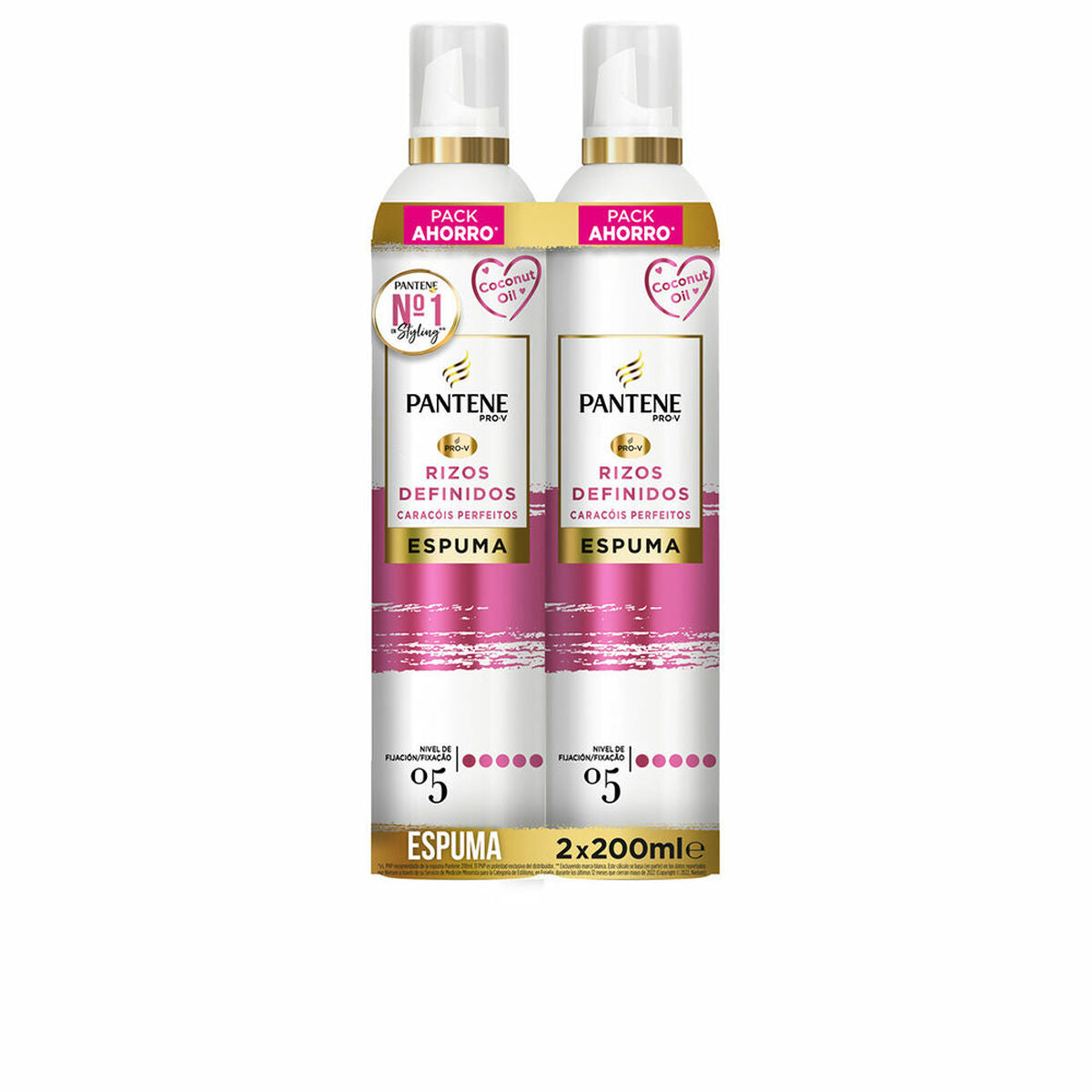 Foam for Curls Pantene 200 ml 2 x 200 ml for Women product packaging