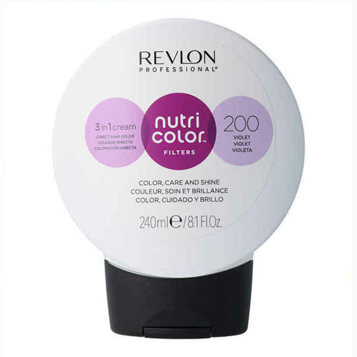 Permanent Dye Revlon Violet Nº 200 240 ml product packaging
