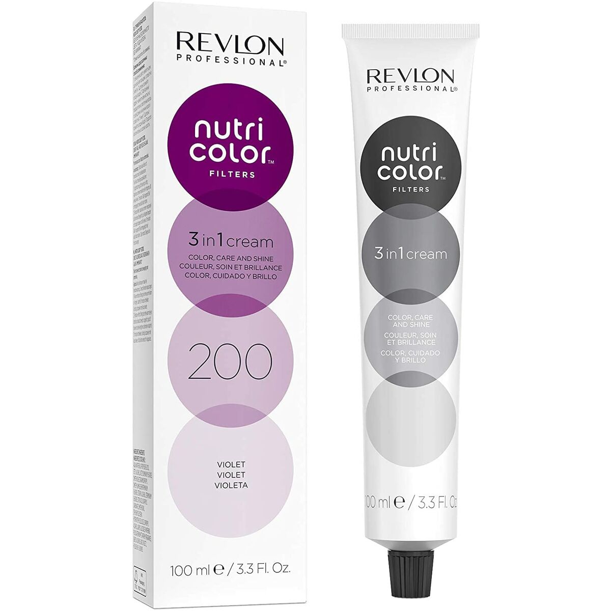 Permanent Colour Creme Revlon Violet Nº 200 100 ml skincare packaging