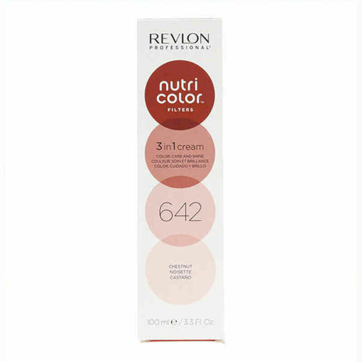 Permanent Dye Nutri Color Revlon 642 Brown (100 ml) for Women product packaging