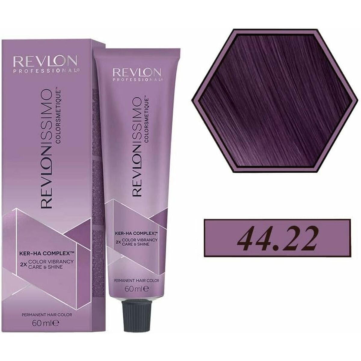 Permanent Dye Revlon Revlonissimo Colorsmetique Nº 44,20 60 ml for Women product packaging