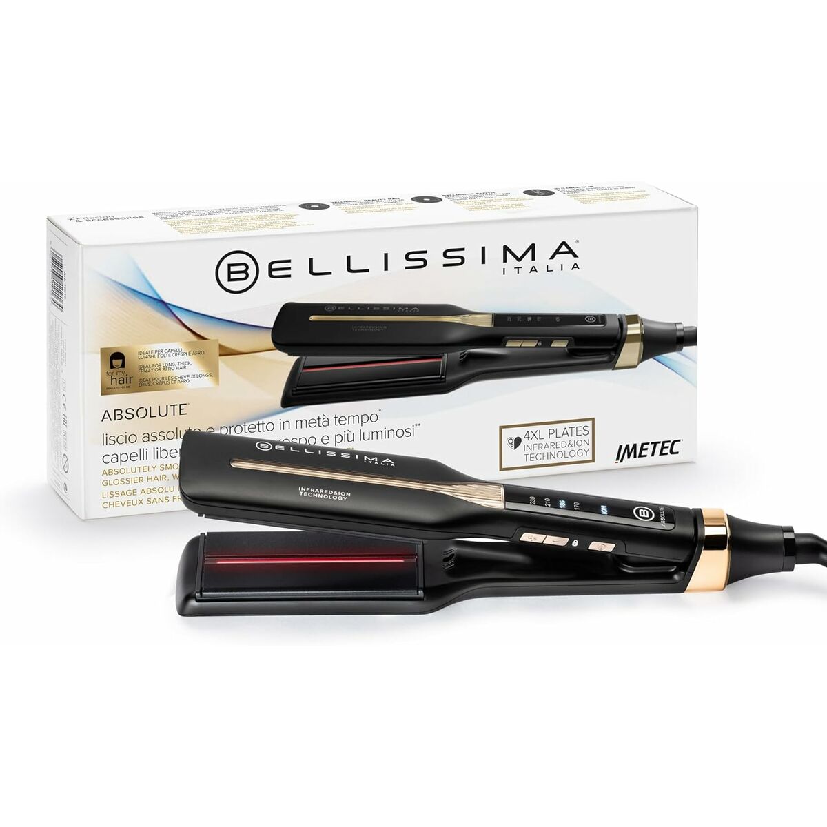 Curling Tongs Bellissima ABSOLUTEINFRARROJOS 50 W product packaging