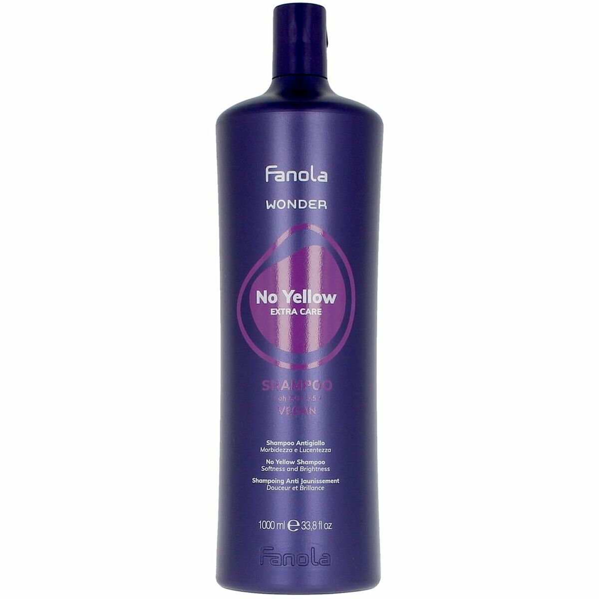 Shampoo Fanola No Yellow Extra 1 L shampoo bottle