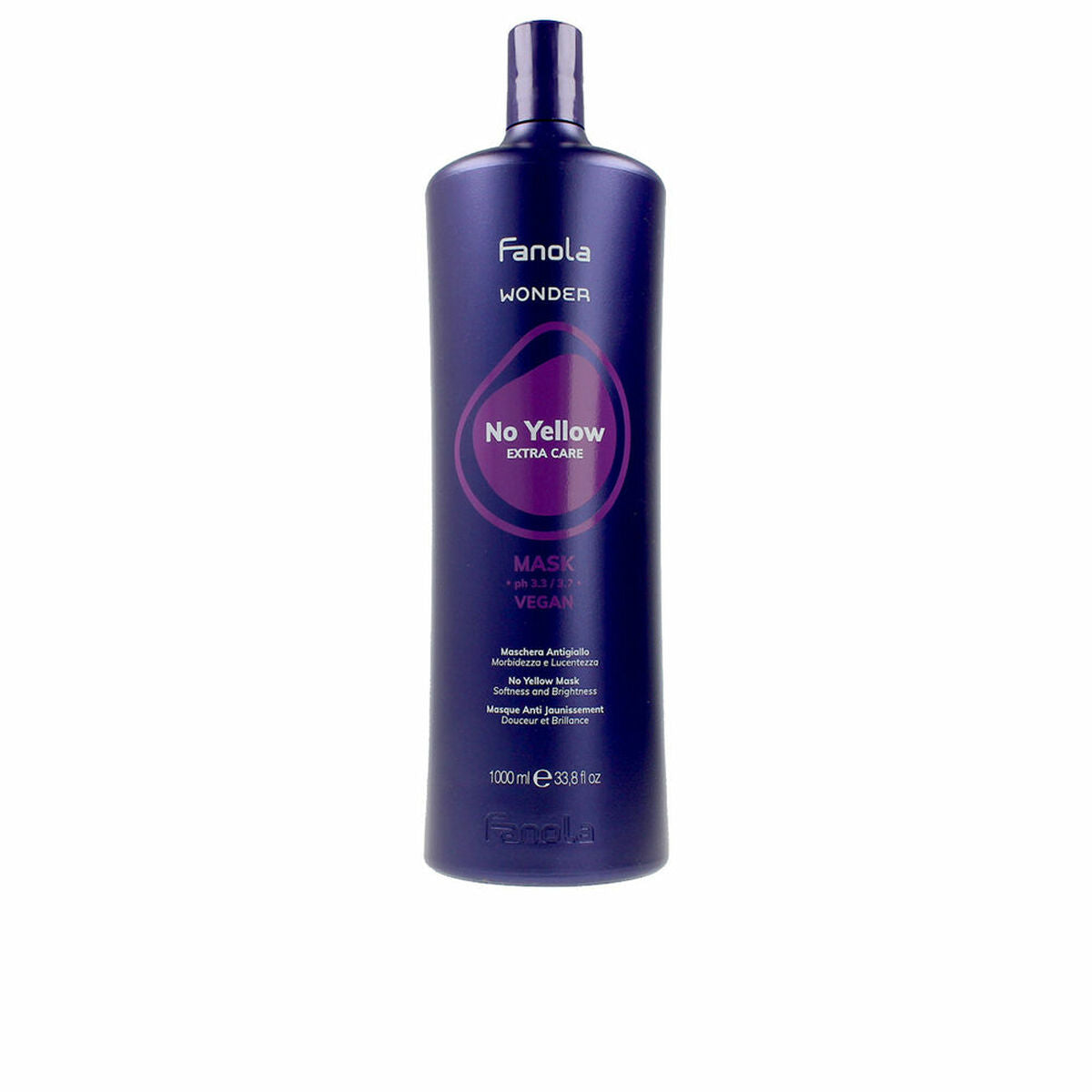Hair Mask Fanola NO YELLOW 1 L hair mask packaging