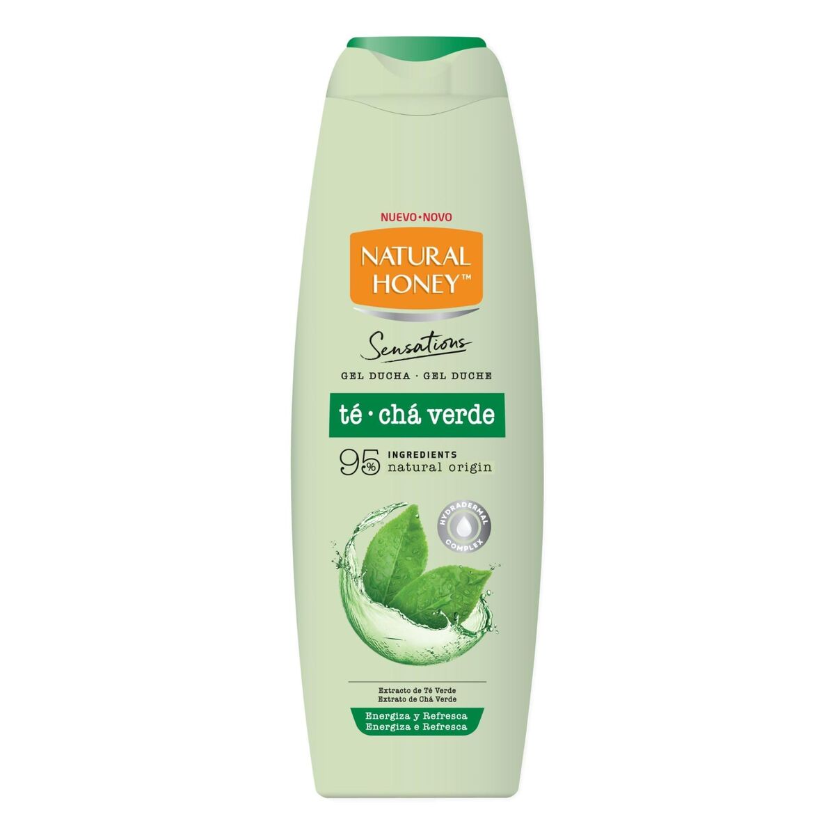 Shower Gel Natural Honey TÉ VERDE 600 ml skincare packaging