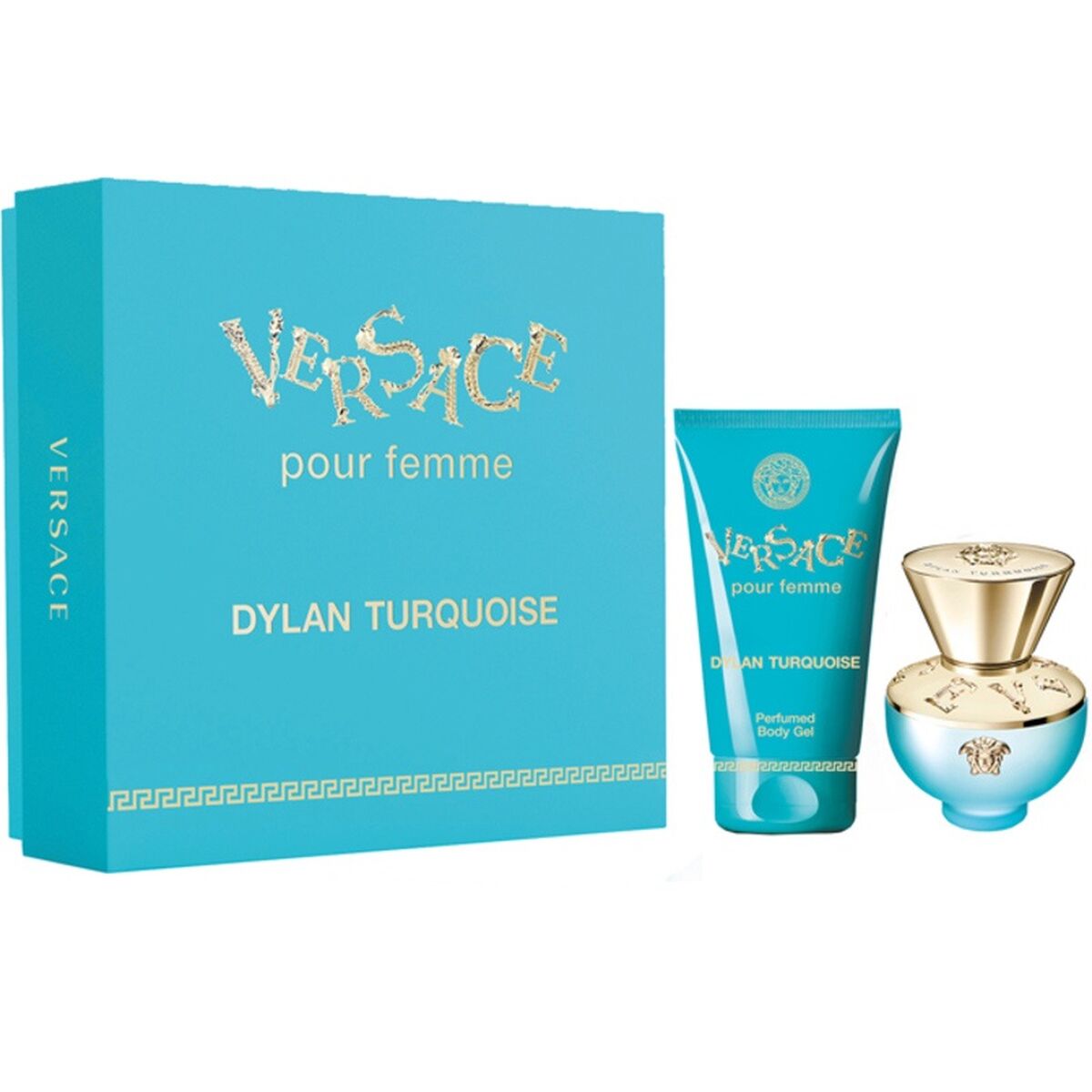 Women's Perfume Versace Dylan Turquoise 50 ml for Women product packaging