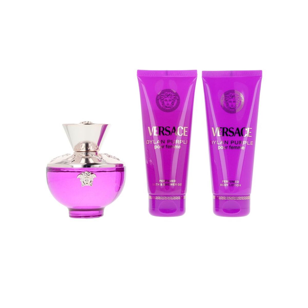 Women's Perfume Set Versace DYLAN PURPLE EDP 4 Pieces for Women bottle