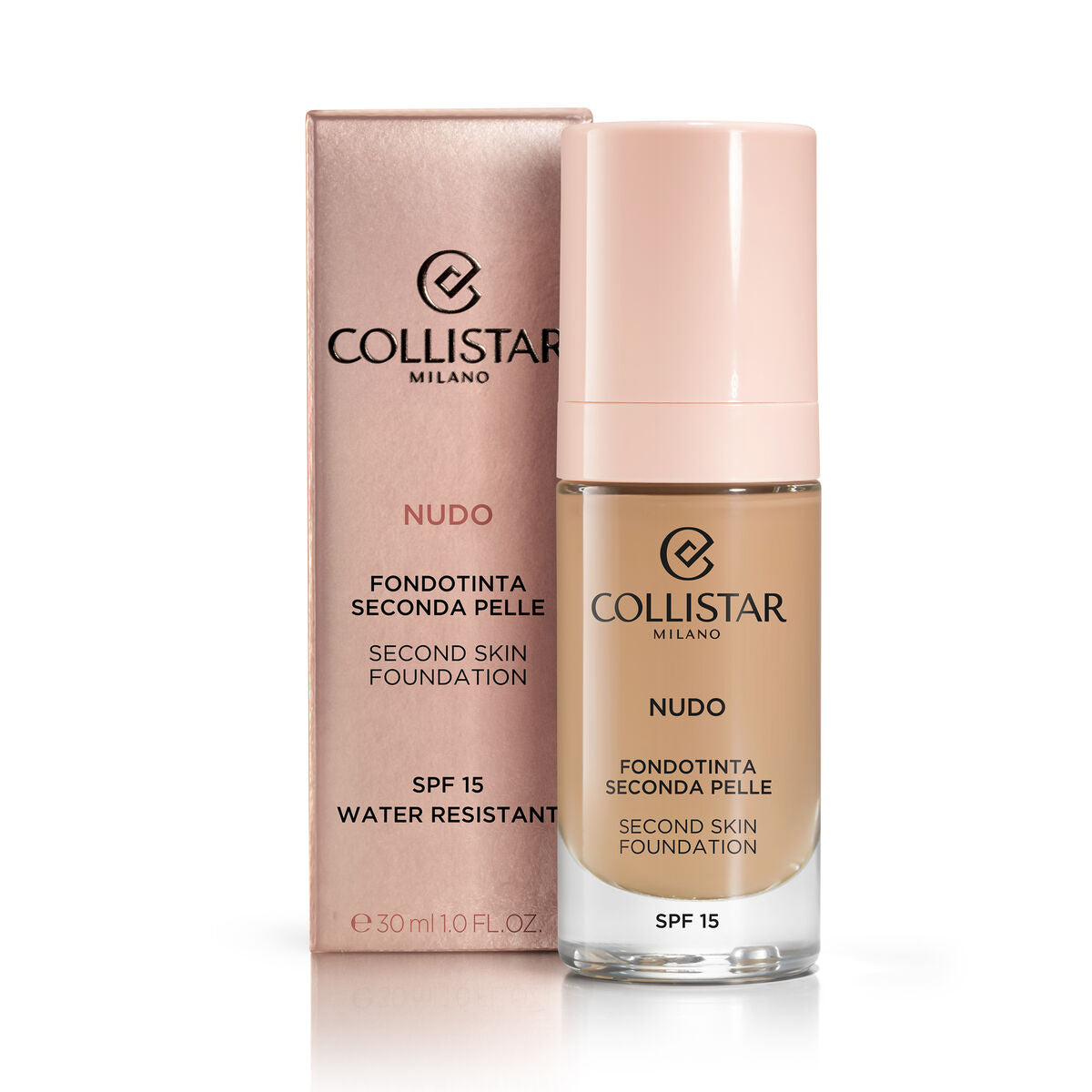 Fluid Foundation Make-up Collistar NUDO Nº 3N Naturale Spf 15 30 ml makeup packaging