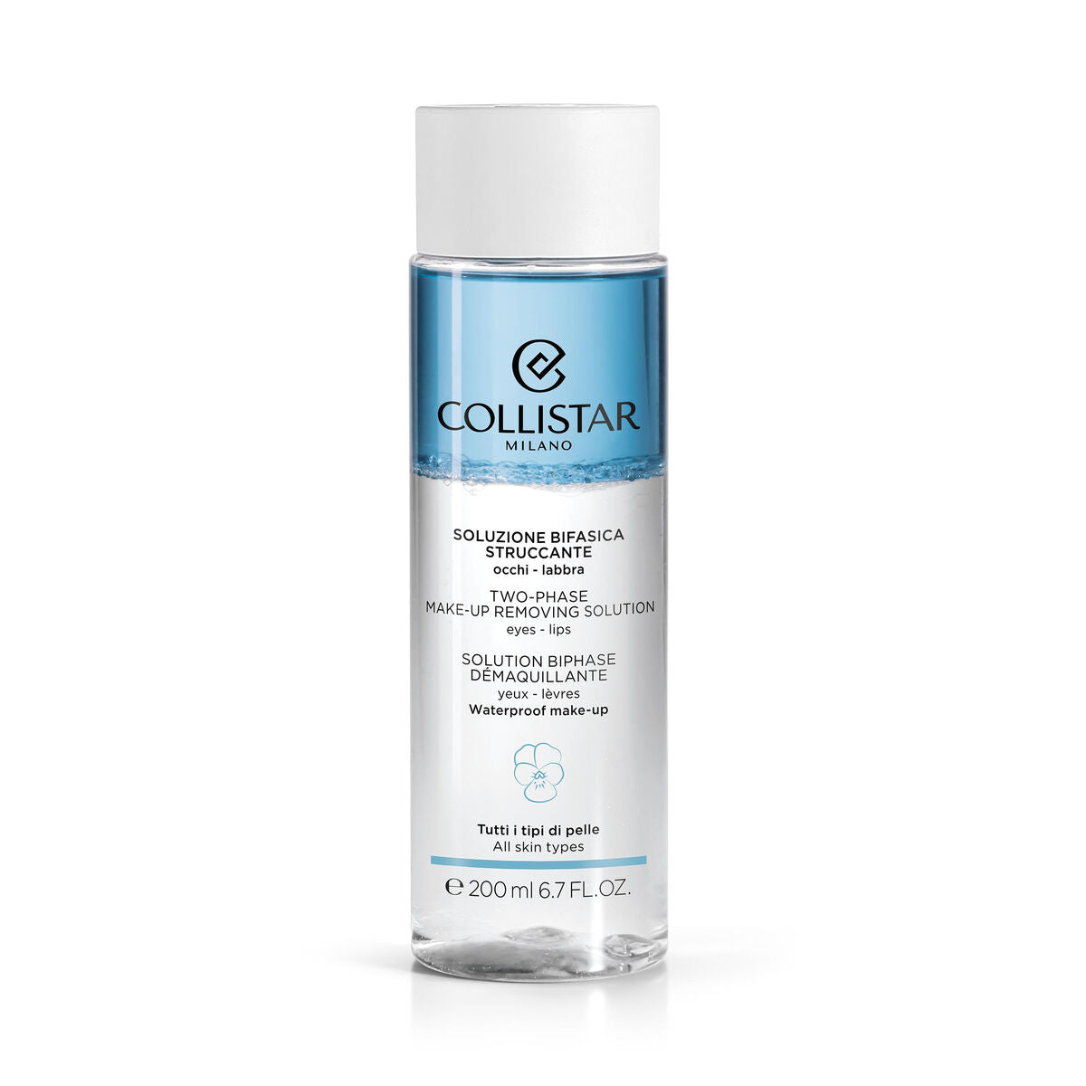 Facial Biphasic Makeup Remover Collistar 200 ml product packaging
