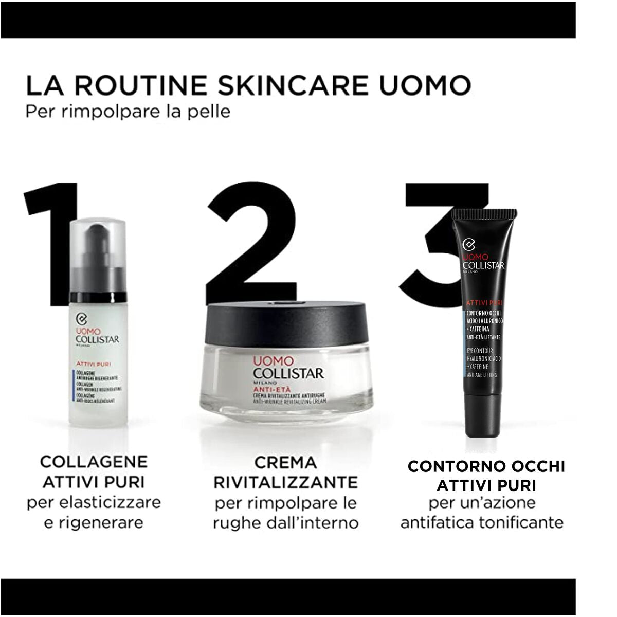 Facial Cream Collistar UOMO 30 ml for Men skincare packaging