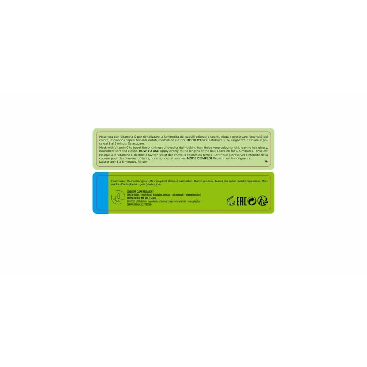 Hair Mask Collistar VITAMINA C 200 ml for Women hair mask packaging