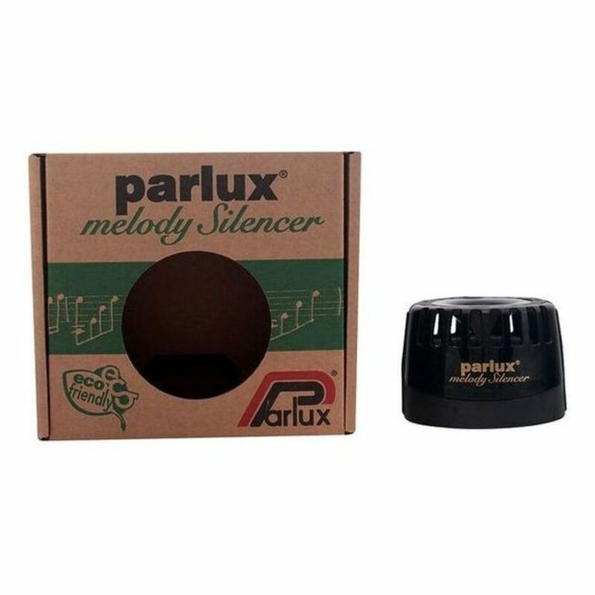 Silencer for Dryers Parlux product packaging