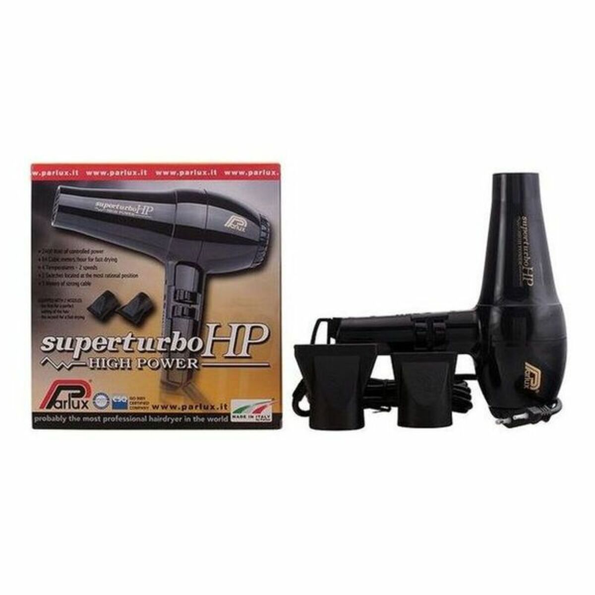 Hairdryer Parlux Superturbo Hp Black product packaging