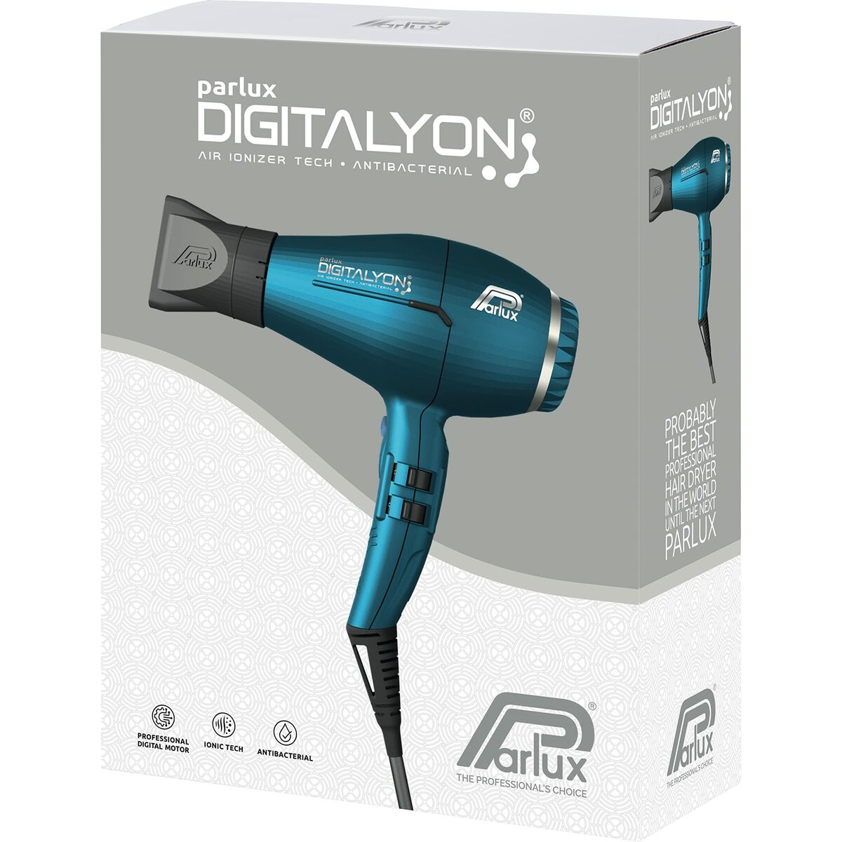 Hairdryer Parlux Digitalyon Blue 2400 W product packaging