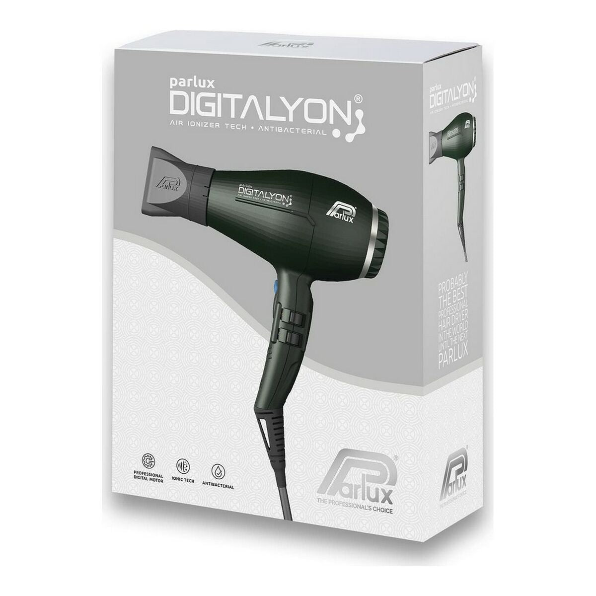 Hairdryer Parlux Digitalyon Anthracite Ionic product packaging