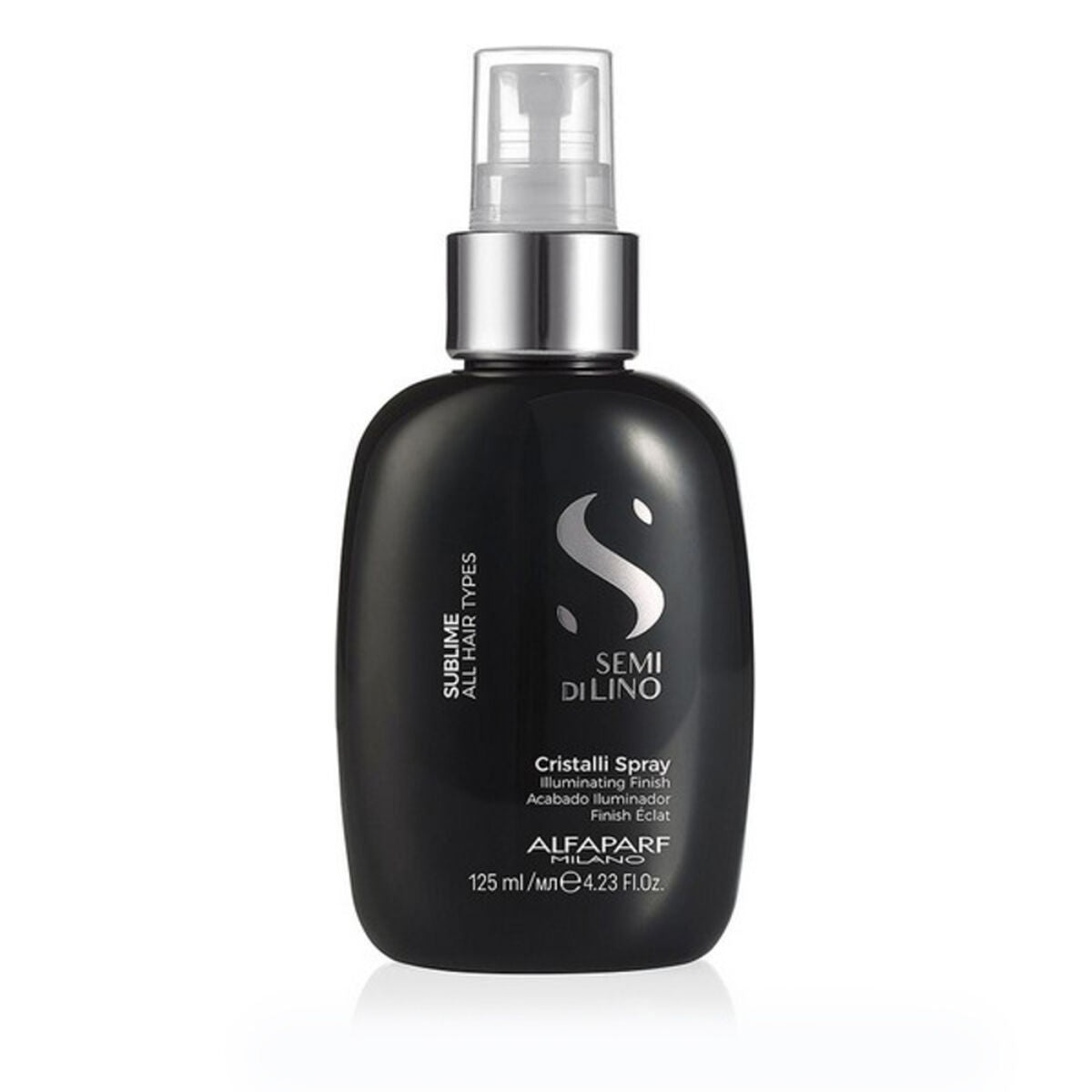 Spray Shine for Hair Alfaparf Milano Semi Di Lino 125 ml for Women product packaging