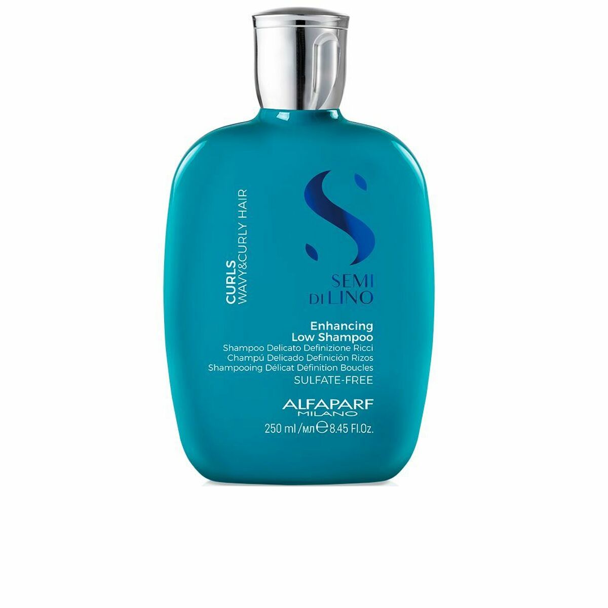 Defined Curls Shampoo Alfaparf Milano Semi Di Lino Curls 250 ml shampoo bottle