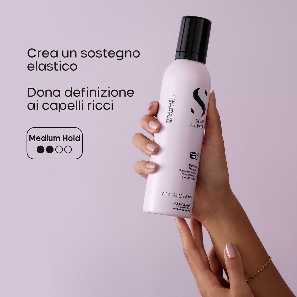 Styling Mousse Alfaparf Milano STYLE & CARE 250 ml for Women product packaging