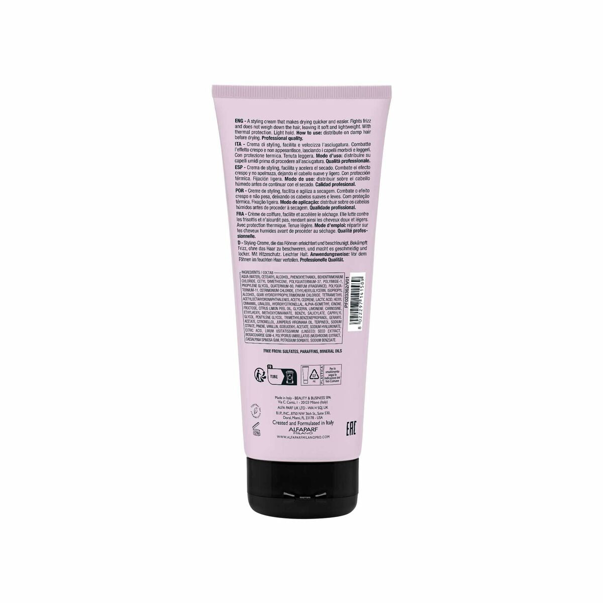 Styling Cream Alfaparf Milano STYLE & CARE 200 ml for Women skincare packaging