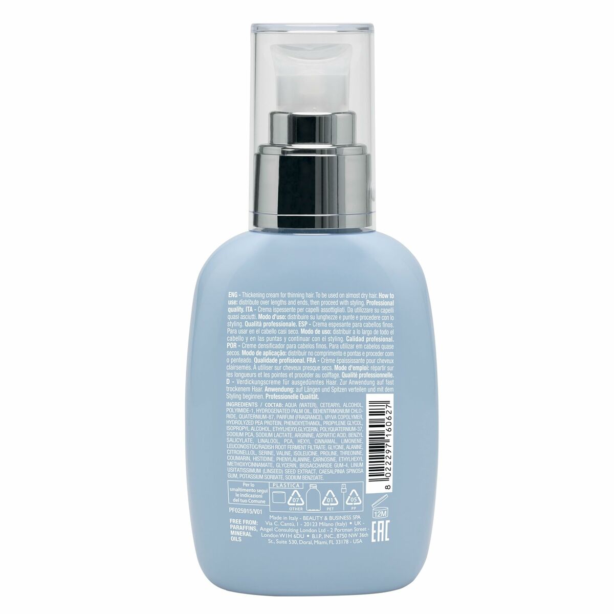 Shampoo Alfaparf Milano SEMI DI LINO 125 ml for Women shampoo bottle
