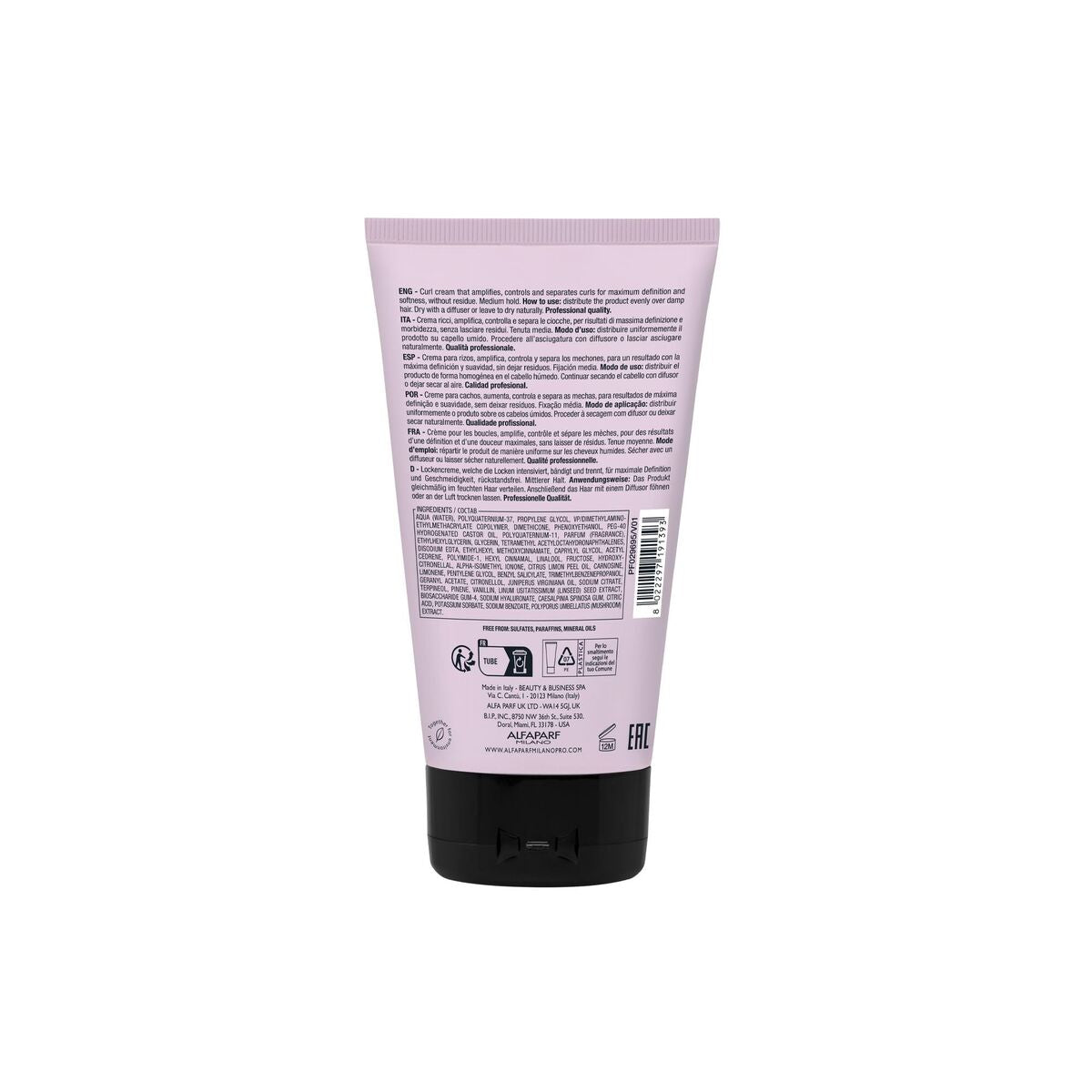 Curl Defining Fluid Alfaparf Milano STYLE STORIES 150 ml for Women product packaging