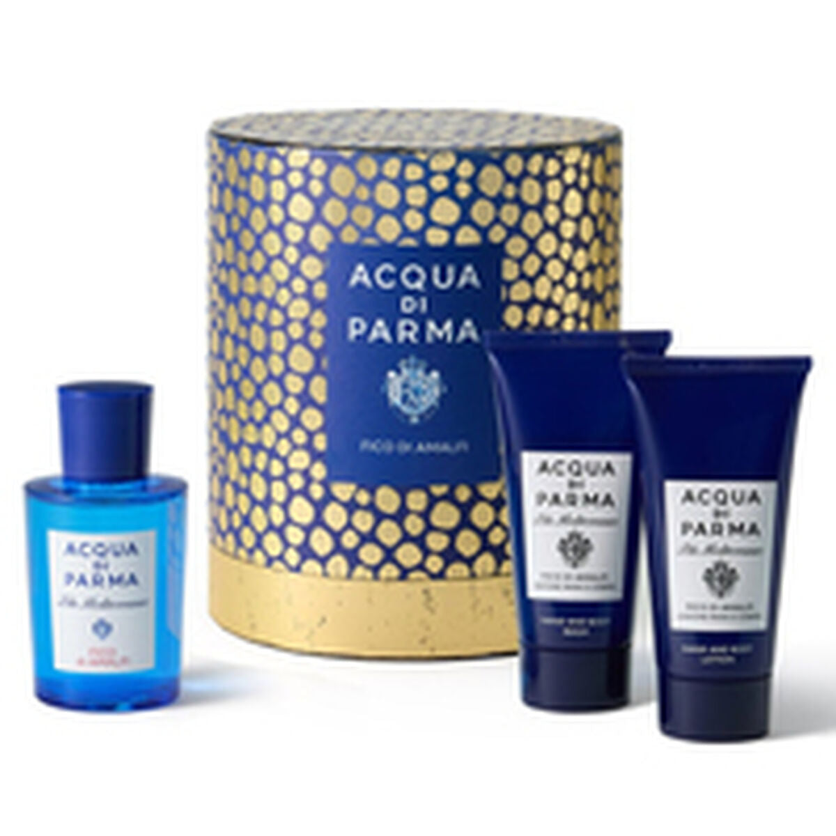 Unisex' Perfume Set Acqua Di Parma BLU MEDITERRANEO FICO DI AMALFI 3 Pieces product packaging