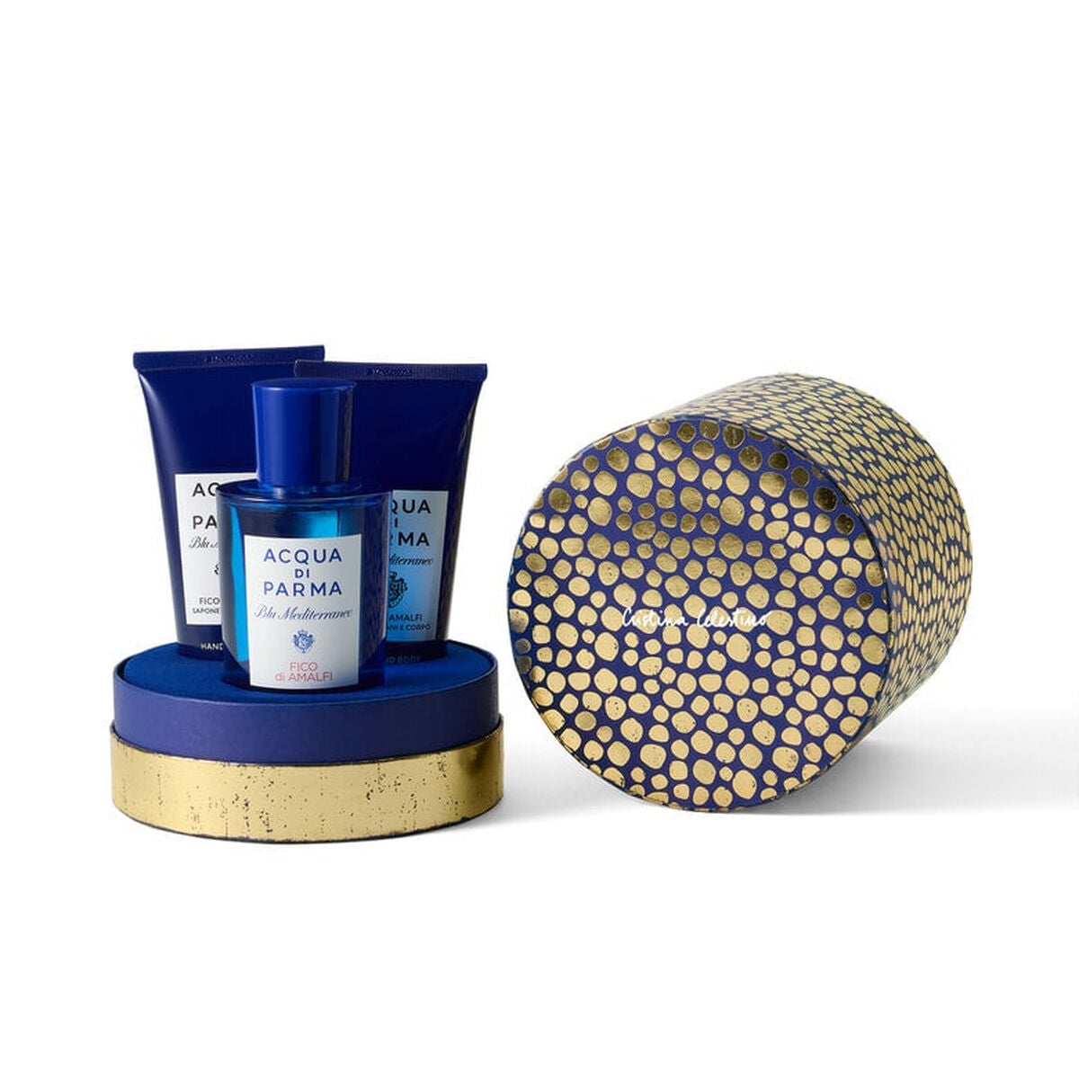 Unisex' Perfume Set Acqua Di Parma BLU MEDITERRANEO FICO DI AMALFI 3 Pieces product packaging