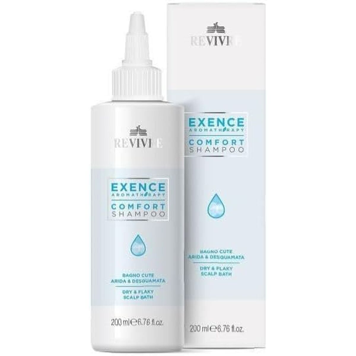 Shampoo Revivre EXENCE Comfort 200 ml shampoo bottle