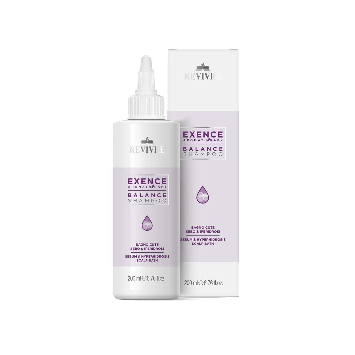 Shampoo Revivre EXENCE Balance 200 ml shampoo bottle