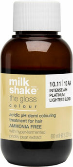 Milk Shake, The Gloss Acidic pH Demi-Permanent Colour 10.1, Demi-Permanent Hair Dye, 10.1 Platinum Blonde, 60 ml