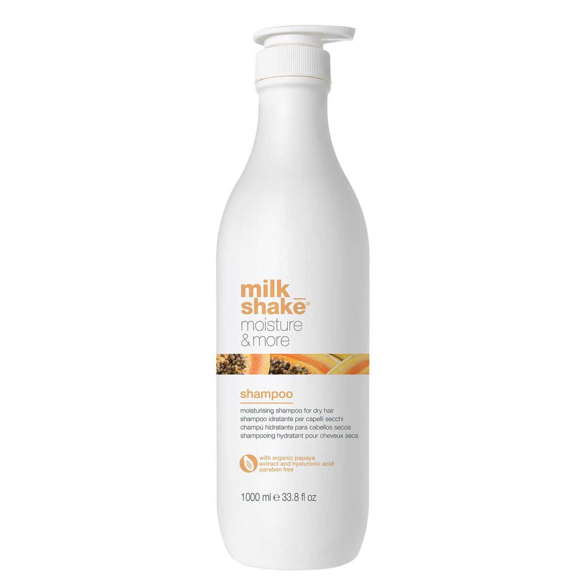 Shampoo Milk Shake Moisture & More 1 L for Women shampoo bottle