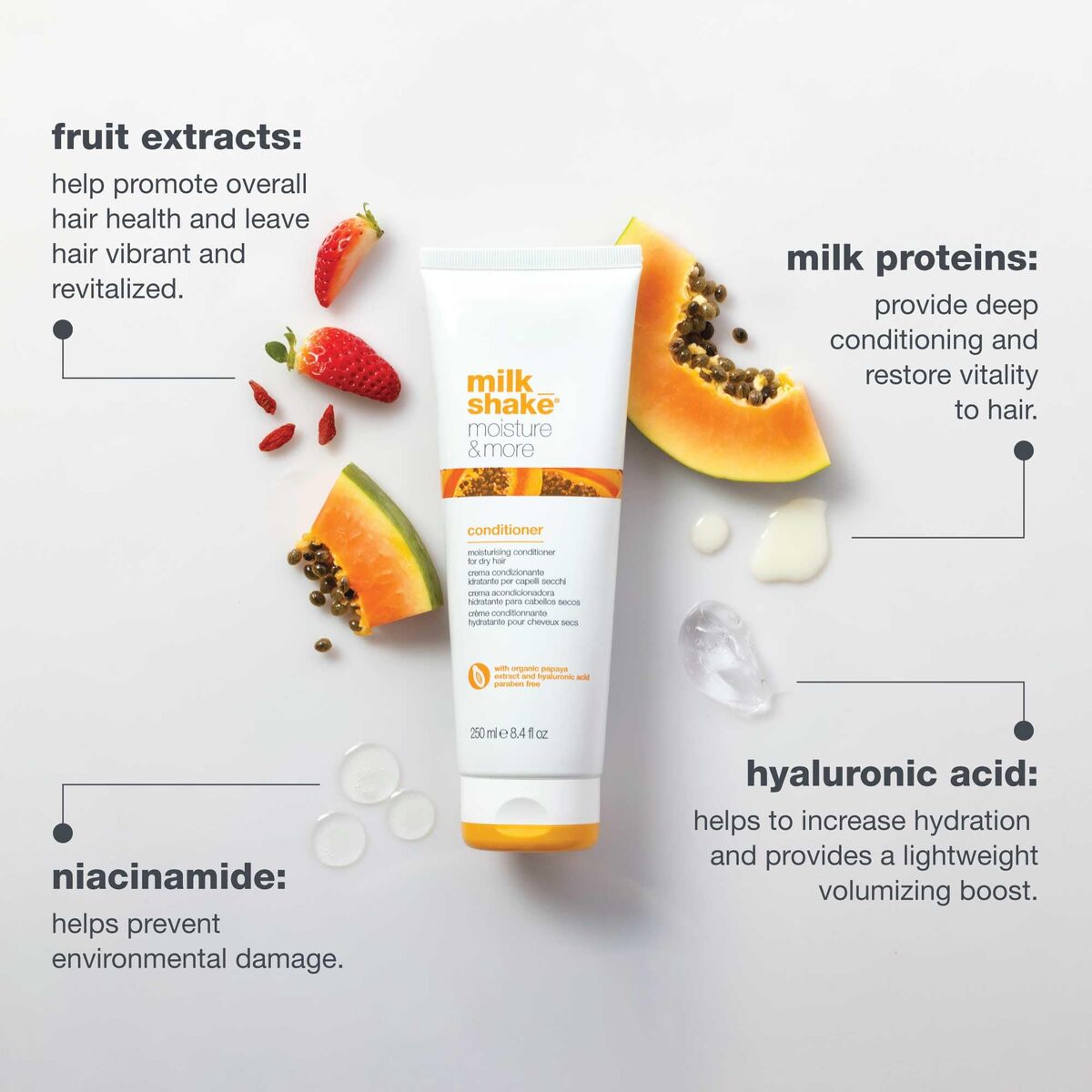 Conditioner Milk Shake Moisture & More 1 L for Women conditioner bottle