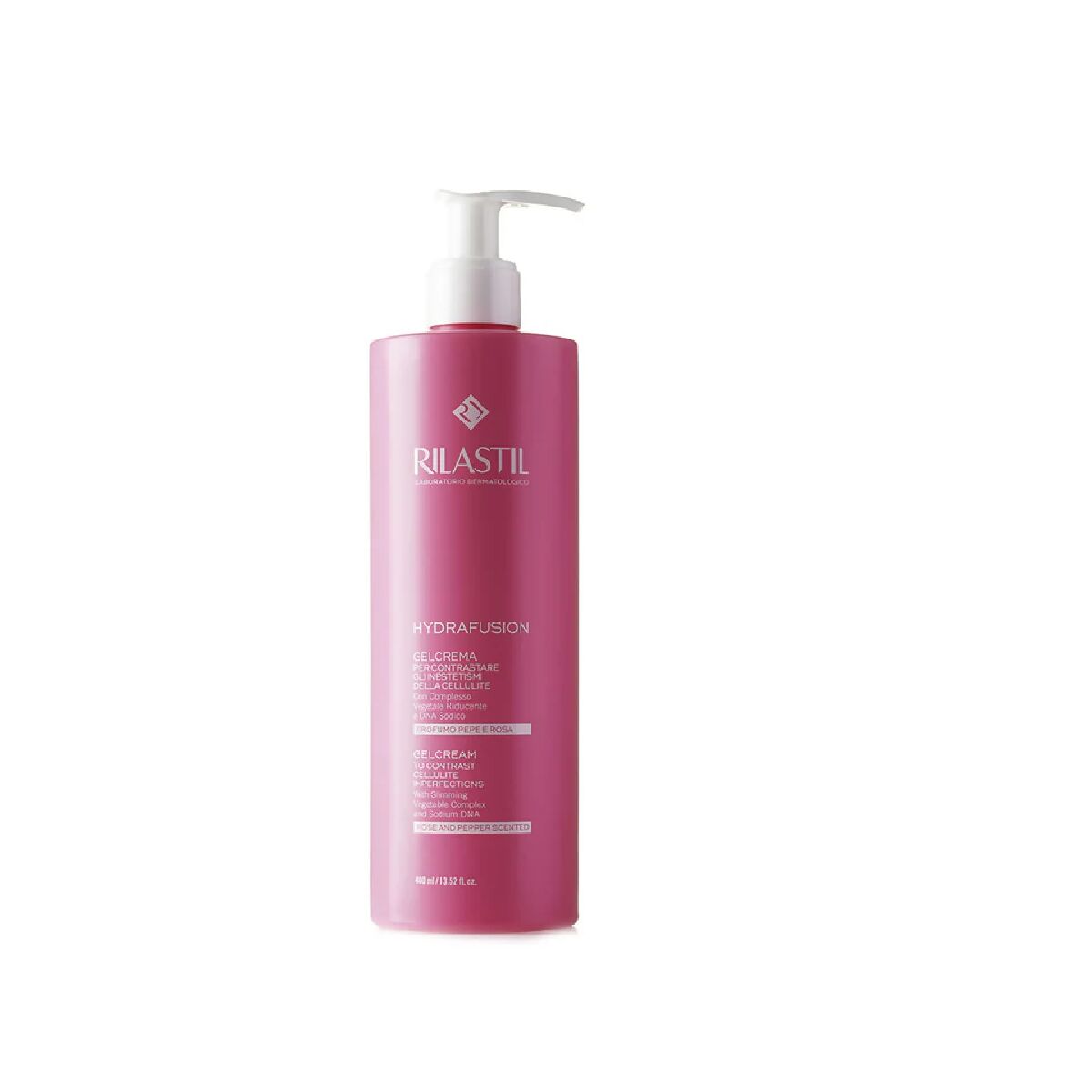 Anti-Cellulite Cream Rilastil Hydrafusion 400 ml for Women skincare packaging