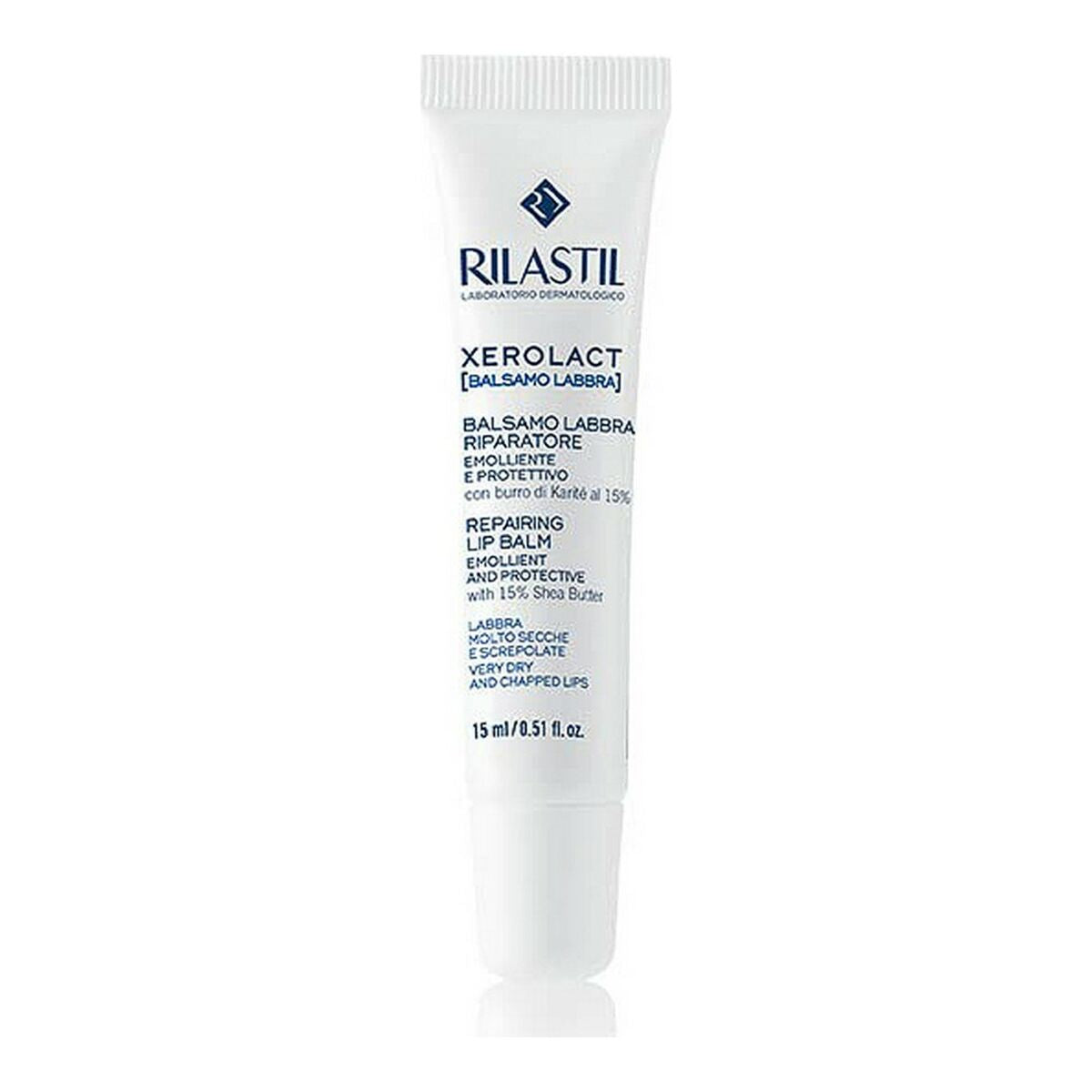 Lip Balm Rilastil Xerolact 10 ml 15 ml skincare packaging