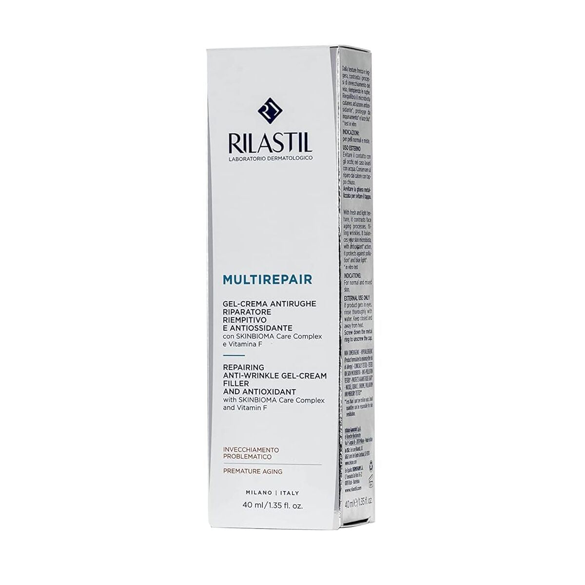 Anti-Wrinkle Cream Rilastil Multirepair 40 ml for Women skincare packaging