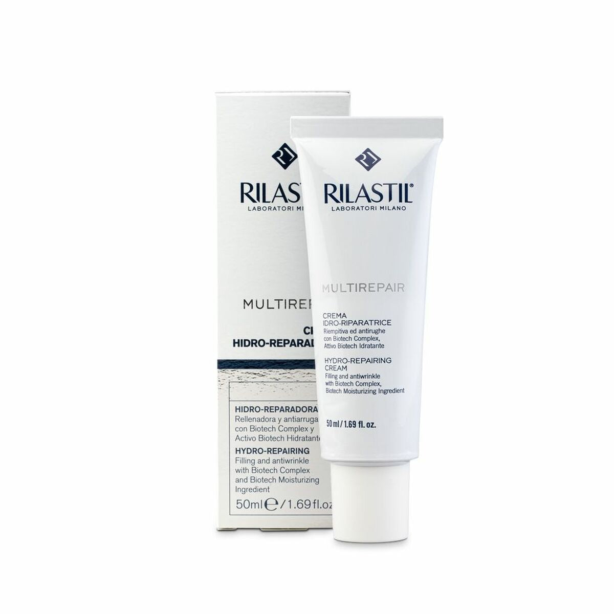 Facial Cream Rilastil MULTIREPAIR 50 ml for Women skincare packaging
