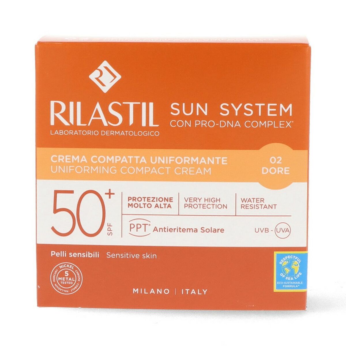 Compact Bronzing Powders Rilastil Sun System Golden 10 g makeup packaging