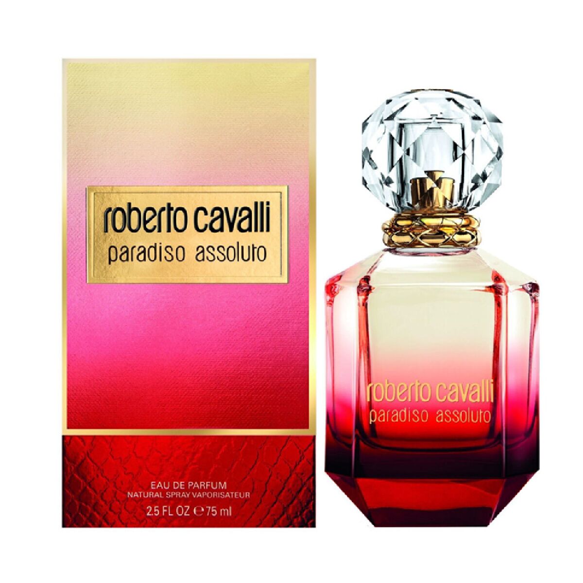 Men's Perfume Roberto Cavalli Paradiso Assoluto EDP 75 ml for Women bottle